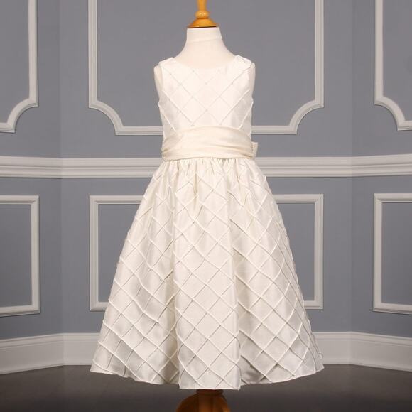 Ladybug Collection 1182 Ivory Flower Girl Dress - Picture 1 of 5